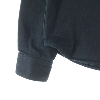 Chrome Hearts Vintage Denim Western Cross Ball Button Sleeve Hem Leather Patch — view 3