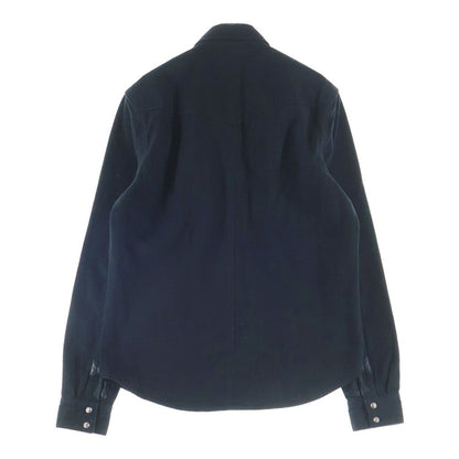 Chrome Hearts Vintage Denim Western Cross Ball Button Sleeve Hem Leather Patch — view 2