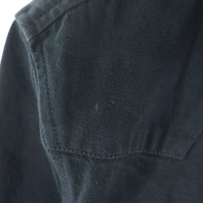 Chrome Hearts Vintage Denim Western Cross Ball Button Sleeve Hem Leather Patch — view 5