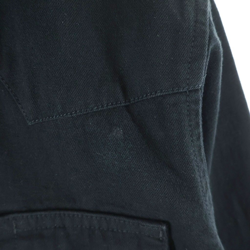 Chrome Hearts Vintage Denim Western Cross Ball Button Sleeve Hem Leather Patch — view 4