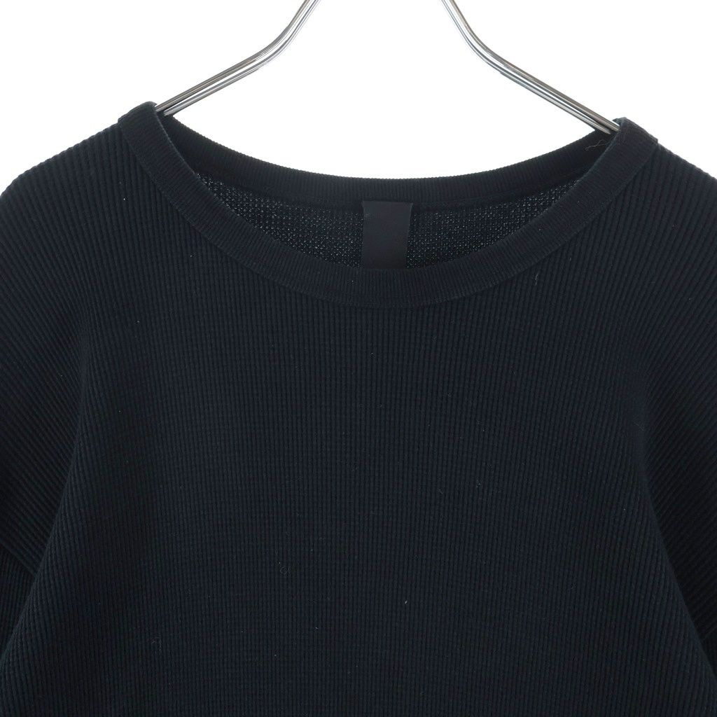 Chrome Hearts Not Cotton Long Sleeve Top Long T-Shirt Black with Cross Patch — view 3