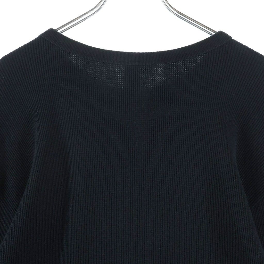 Chrome Hearts Not Cotton Long Sleeve Top Long T-Shirt Black with Cross Patch — view 4