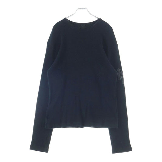 Chrome Hearts Not Cotton Long Sleeve Top Long T-Shirt Black with Cross Patch