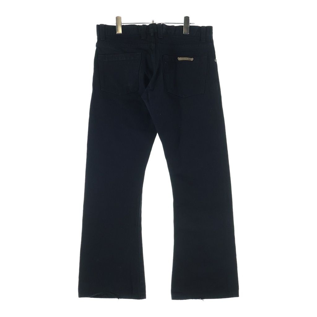 Chrome Hearts Dnm Pants Crs Btn Cross Ball Button Flare Denim Black — view 2