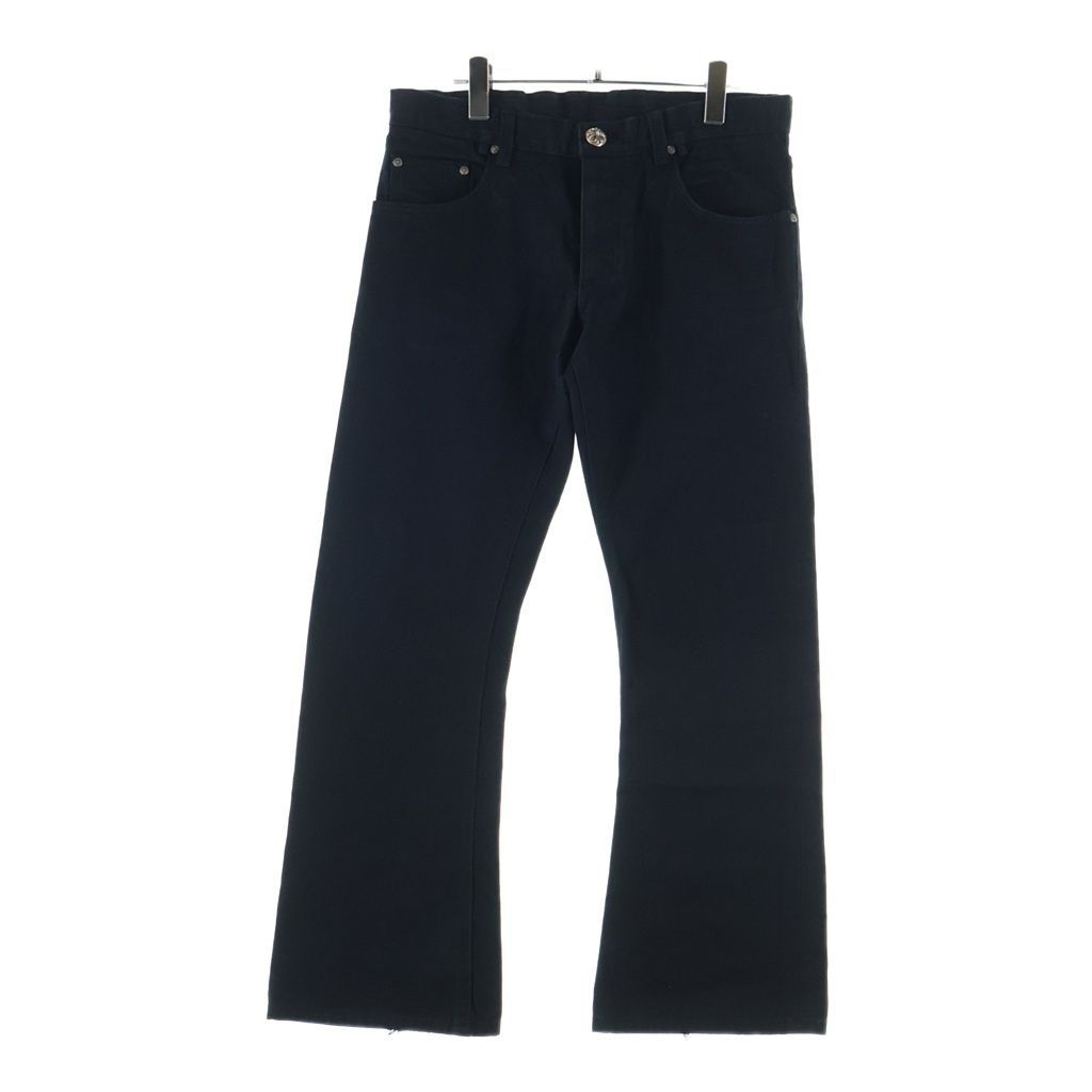 Chrome Hearts Dnm Pants Crs Btn Cross Ball Button Flare Denim Black