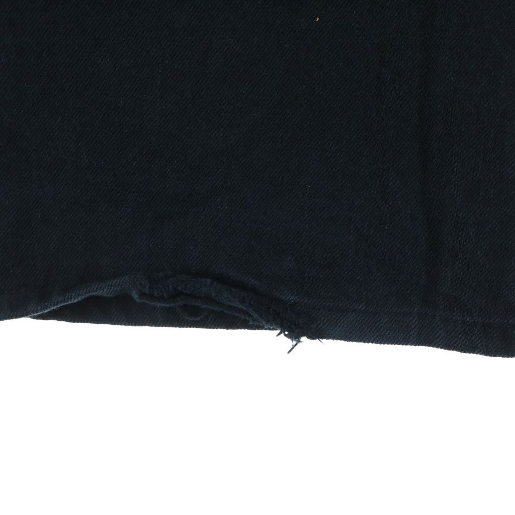 Chrome Hearts Dnm Pants Crs Btn Cross Ball Button Flare Denim Black — view 6