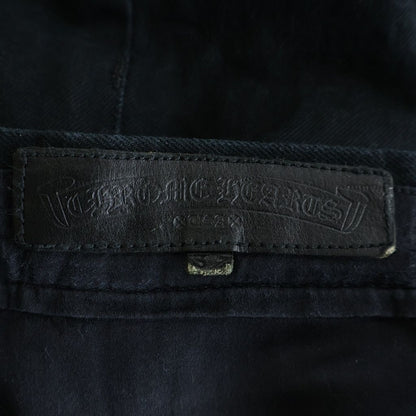 Chrome Hearts Dnm Pants Crs Btn Cross Ball Button Flare Denim Black — view 7
