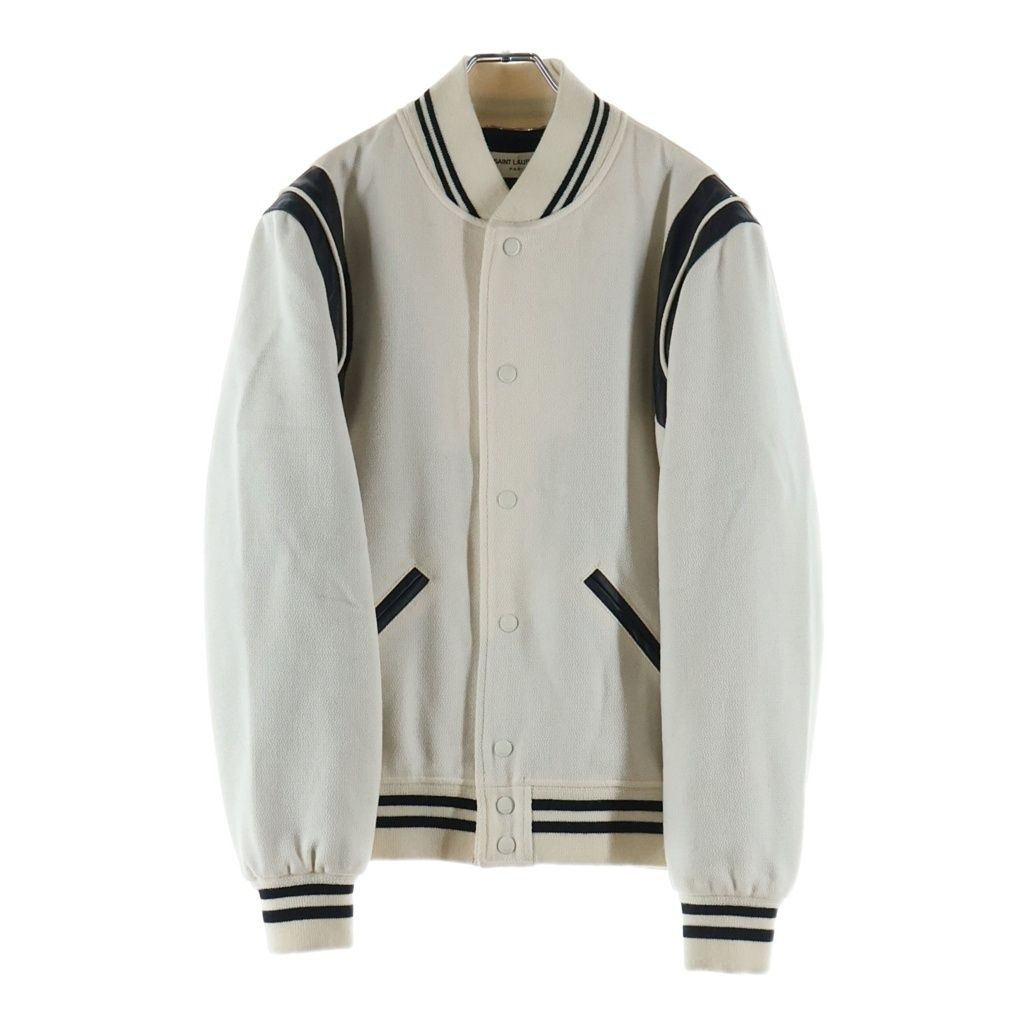 Saint Laurent Paris Teddy Jacket White