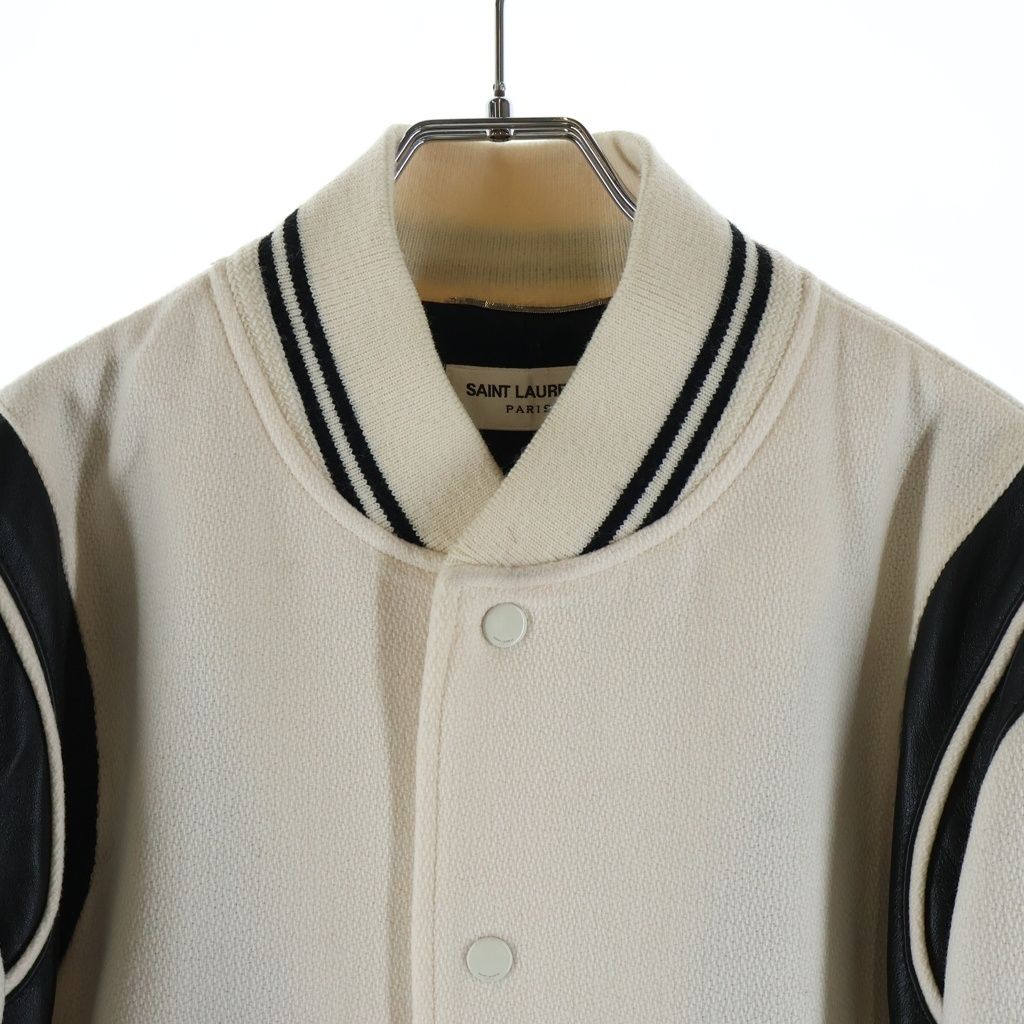 Saint Laurent Paris Teddy Jacket White — view 3