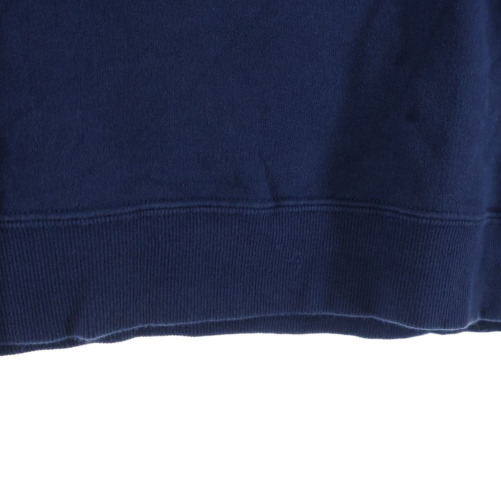 Saint Laurent Paris YSL Front Logo Crew Neck Sweatshirt Navy — view 6