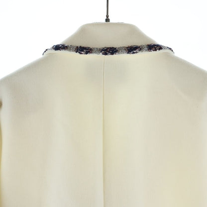Chanel Tweed Piping Skool Jacket White — view 4