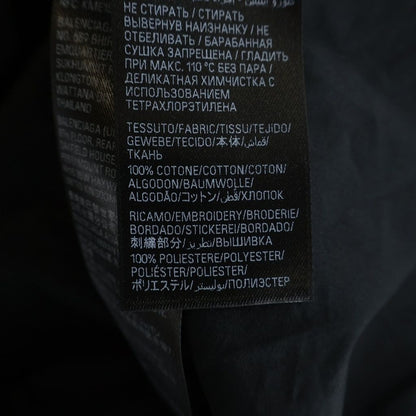Balenciaga Heart Logo Button Down Jacket Short Sleeve Shirt Black — view 7