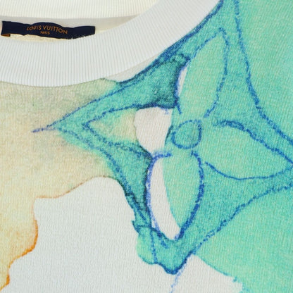 Louis Vuitton Monogram Water Color Giant Crew Neck Sweatshirt White Multicolor — view 4
