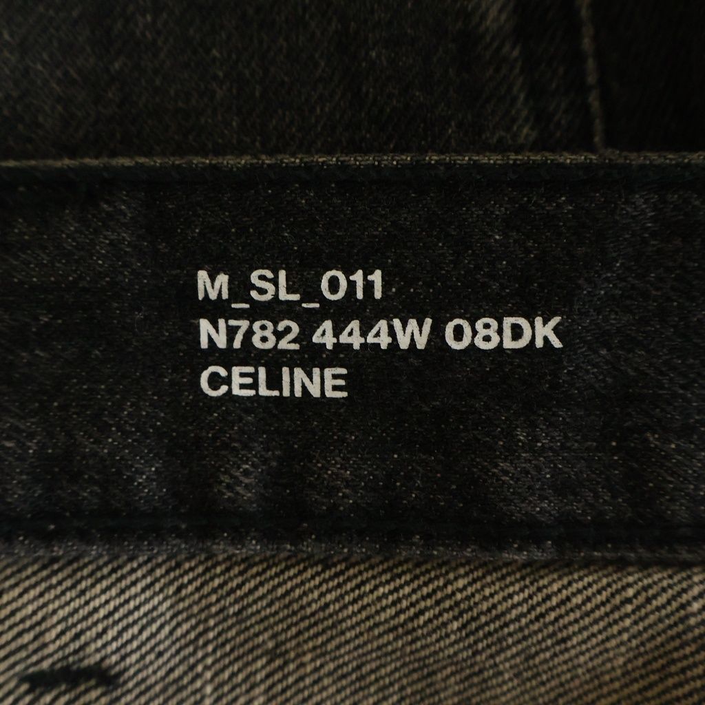 Celine Lou Jeans Button Fly Denim Pants Black — view 7