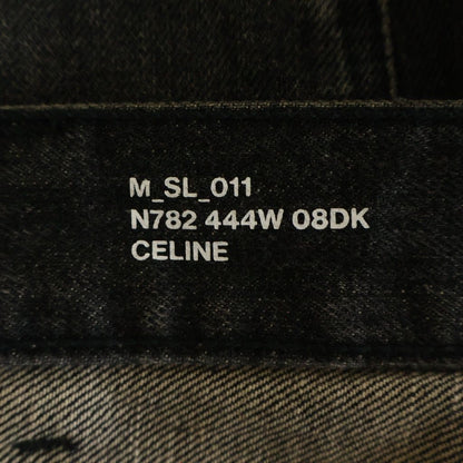 Celine Lou Jeans Button Fly Denim Pants Black — view 7