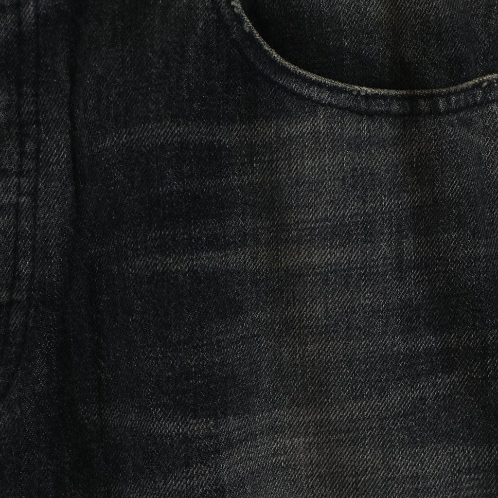 Celine Lou Jeans Button Fly Denim Pants Black — view 5