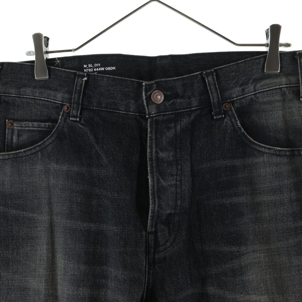 Celine Lou Jeans Button Fly Denim Pants Black — view 3