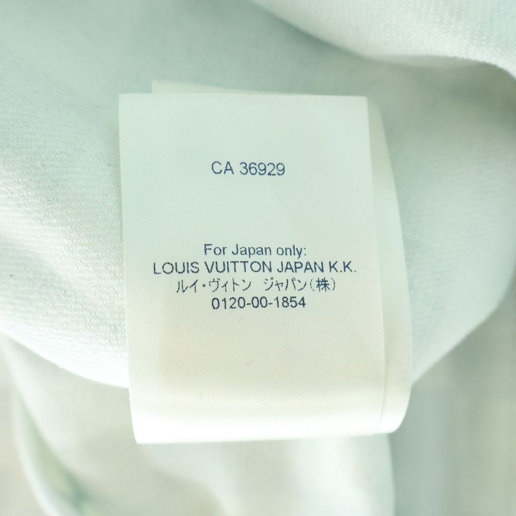 Louis Vuitton Damier Allover Print Denim Trucker Jacket White Light Blue — view 8