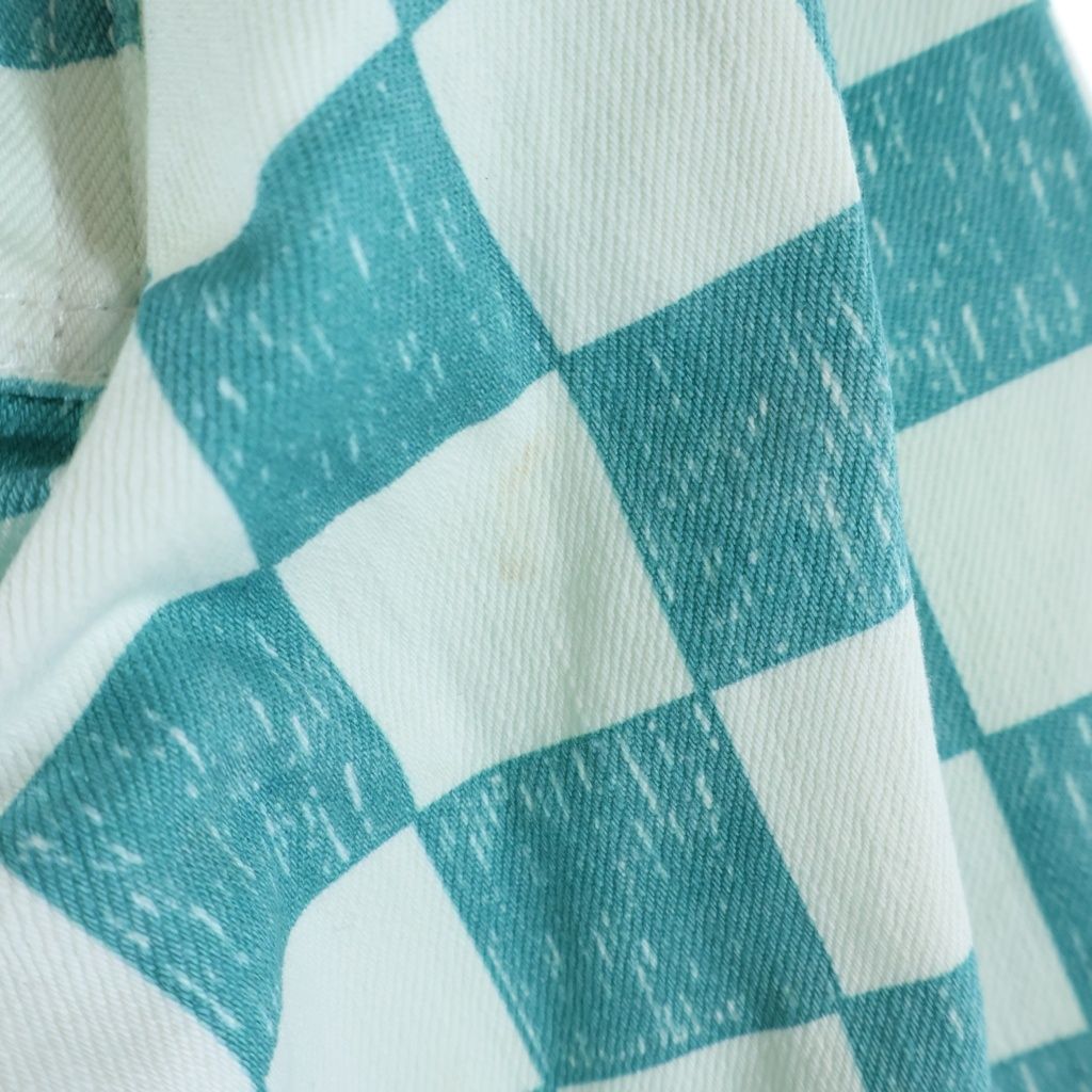 Louis Vuitton Damier Allover Print Denim Trucker Jacket White Light Blue — view 4