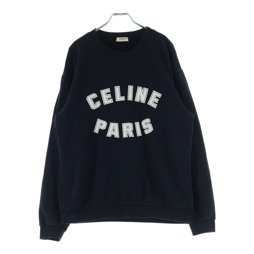 Celine Sweatshirt Shirt Black Center Logo