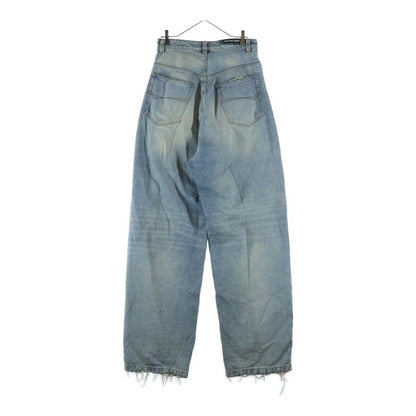 Balenciaga Pull Up Wide Baggy Denim Pants Blue #xs — view 2