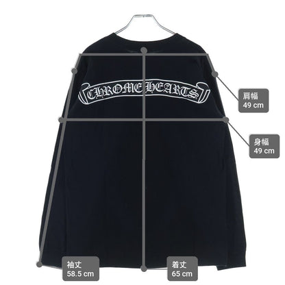 Chrome Hearts Vintage CH L S T-Shirt Back Scroll Print Arm Allover Pattern Long — view 9