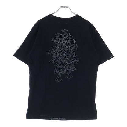 Chrome Hearts Vintage S Tee Back Cemetery Cross Horse Shoe Chest Pocket Print