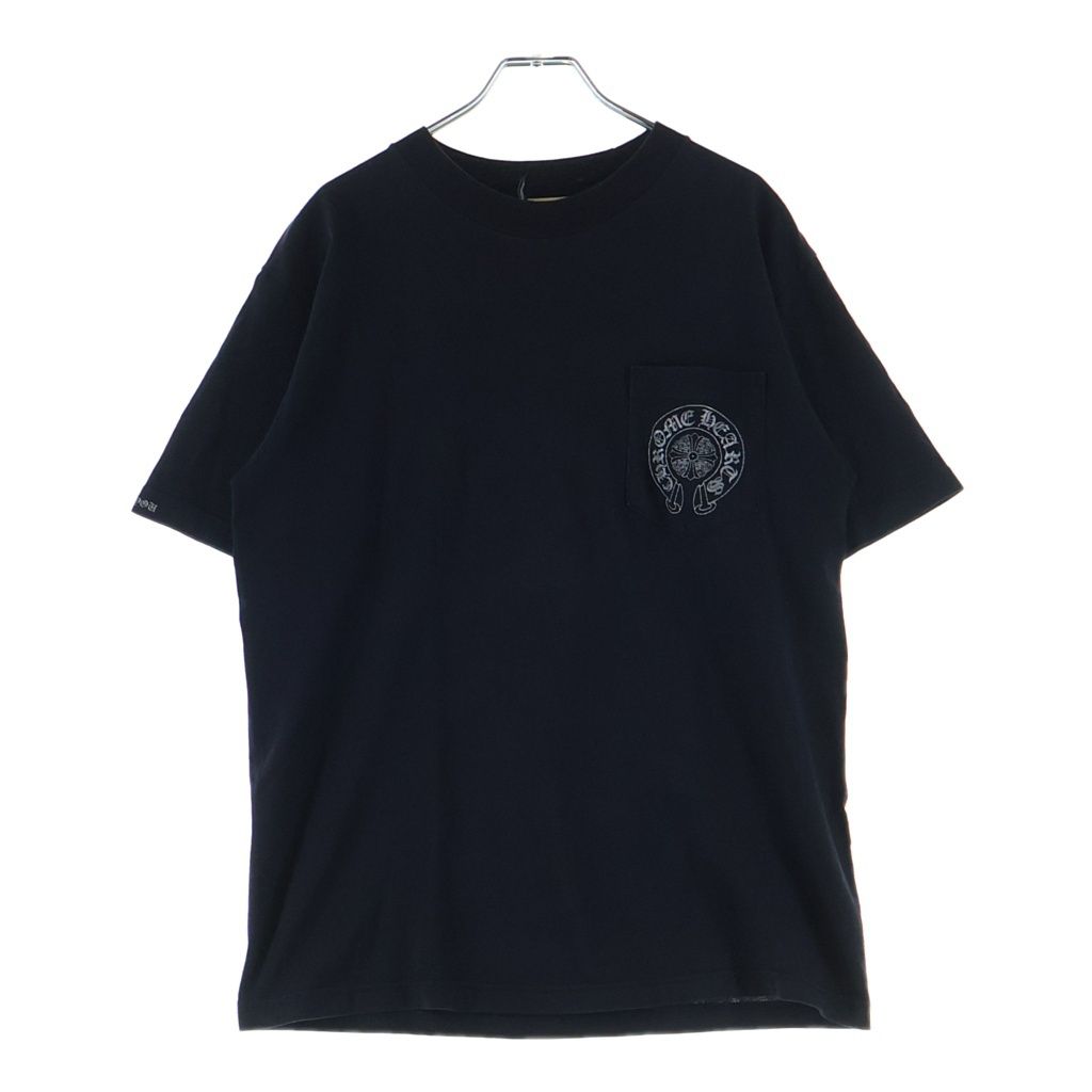 Chrome Hearts Vintage S Tee Back Cemetery Cross Horse Shoe Chest Pocket Print — view 2