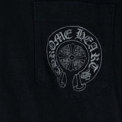 Chrome Hearts Vintage S Tee Back Cemetery Cross Horse Shoe Chest Pocket Print — view 5