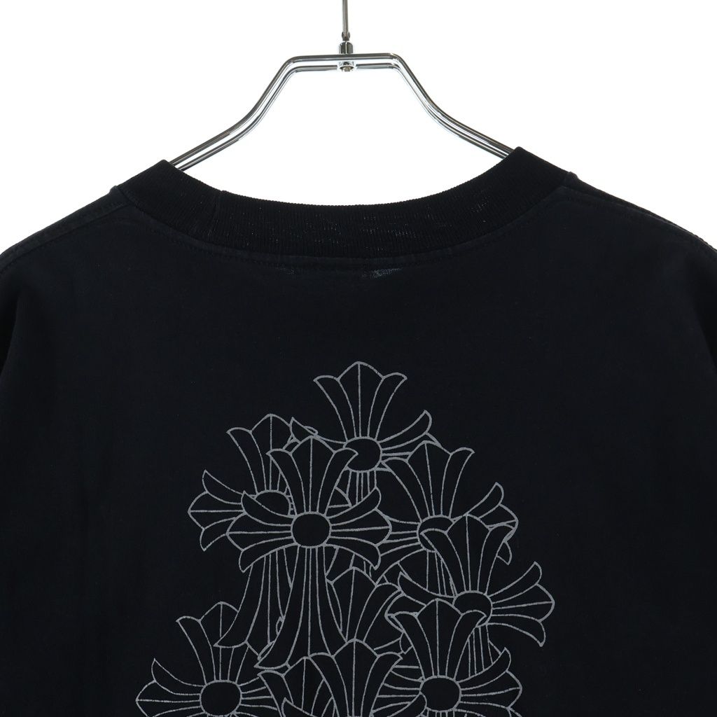 Chrome Hearts Vintage S Tee Back Cemetery Cross Horse Shoe Chest Pocket Print — view 4