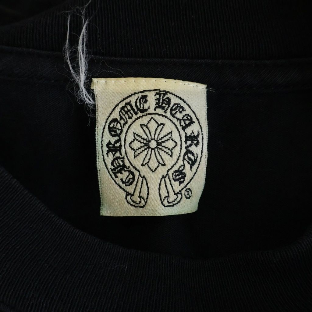 Chrome Hearts Vintage S Tee Back Cemetery Cross Horse Shoe Chest Pocket Print — view 7