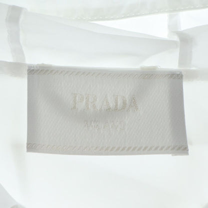 Prada Re-Nylon Hooded Nylon Jacket Zip Up White — view 6