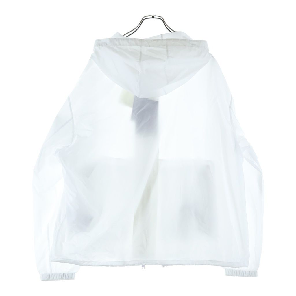 Prada Re-Nylon Hooded Nylon Jacket Zip Up White — view 2
