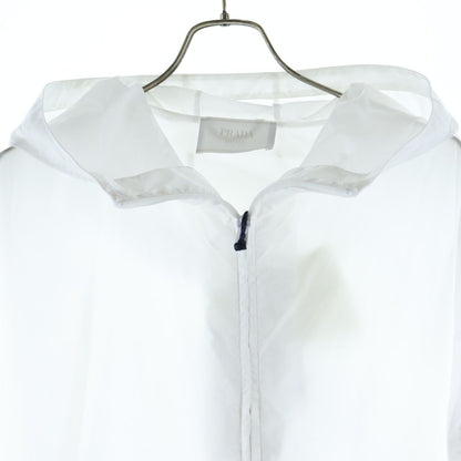 Prada Re-Nylon Hooded Nylon Jacket Zip Up White — view 3