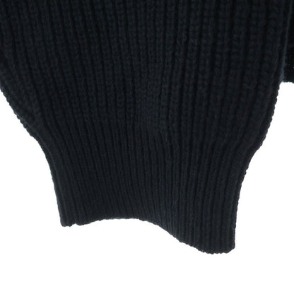 Celine Triomphe Zip Up Knit Hoodie Trio Black — view 6