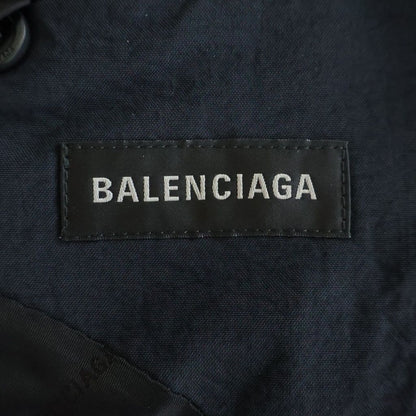 Balenciaga Nylon Oversize Blazer Tailored Jacket Navy — view 7