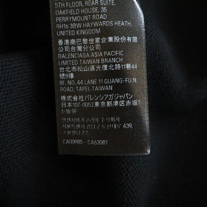 Balenciaga Diy Mrtal Logo Print Cotton Knit Sweater Black — view 8