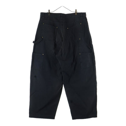 Balenciaga Double Knee Painter Baggy Pants Black — view 2