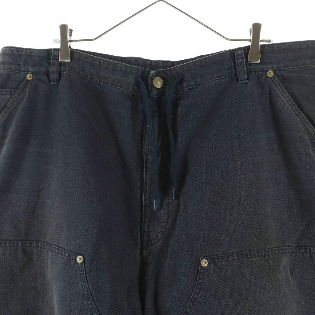 Balenciaga Double Knee Painter Baggy Pants Black — view 3
