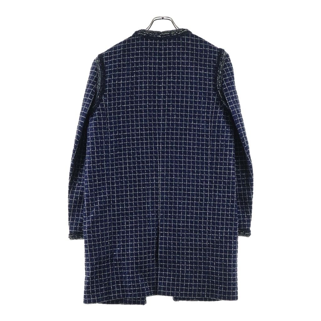 Chanel Fantasy Tweed Long Jacket Navy — view 2