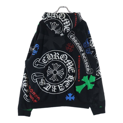 Chrome Hearts Stencil Hoodie Print Pullover Black — view 2