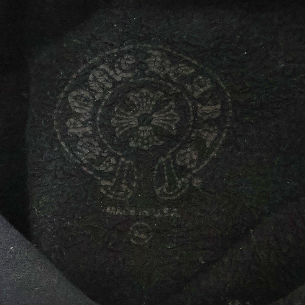 Chrome Hearts Stencil Hoodie Print Pullover Black — view 7