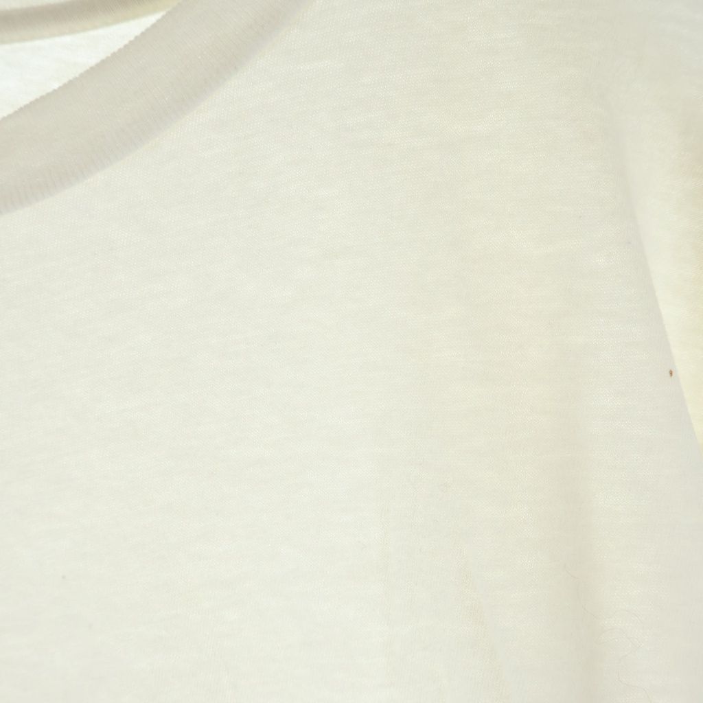 Saint Laurent Paris Signature Logo Print Crew Neck Short Sleeve T-Shirt White — view 4