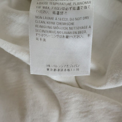Balenciaga BB Logo Print Crew Neck Short Sleeve T-Shirt White — view 8
