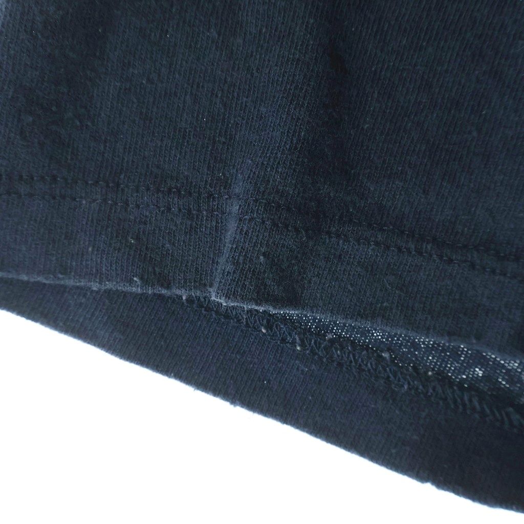 Saint Laurent Paris Front Leg Print Crew Neck Short Sleeve T-Shirt Navy — view 5