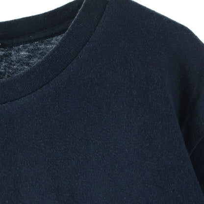 Saint Laurent Paris Front Leg Print Crew Neck Short Sleeve T-Shirt Navy — view 4
