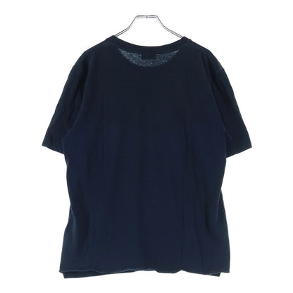 Saint Laurent Paris Front Leg Print Crew Neck Short Sleeve T-Shirt Navy — view 2