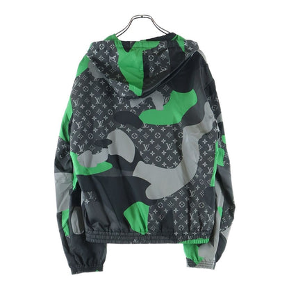 Louis Vuitton Patchwork Print Jacket Nylon Axe Gray Green — view 2