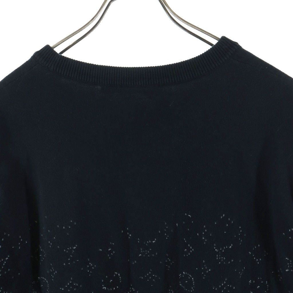 Louis Vuitton Gradient Monogram Knit Sweater Uso Black — view 3