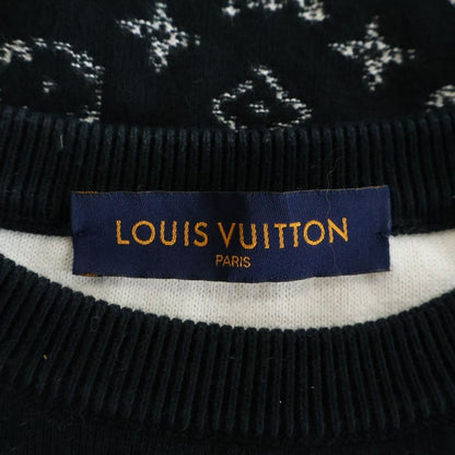 Louis Vuitton Gradient Monogram Knit Sweater Uso Black — view 6